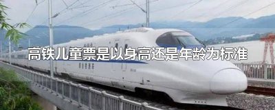 ​高铁关于儿童票价的规定 高铁动车两岁儿童收费标准