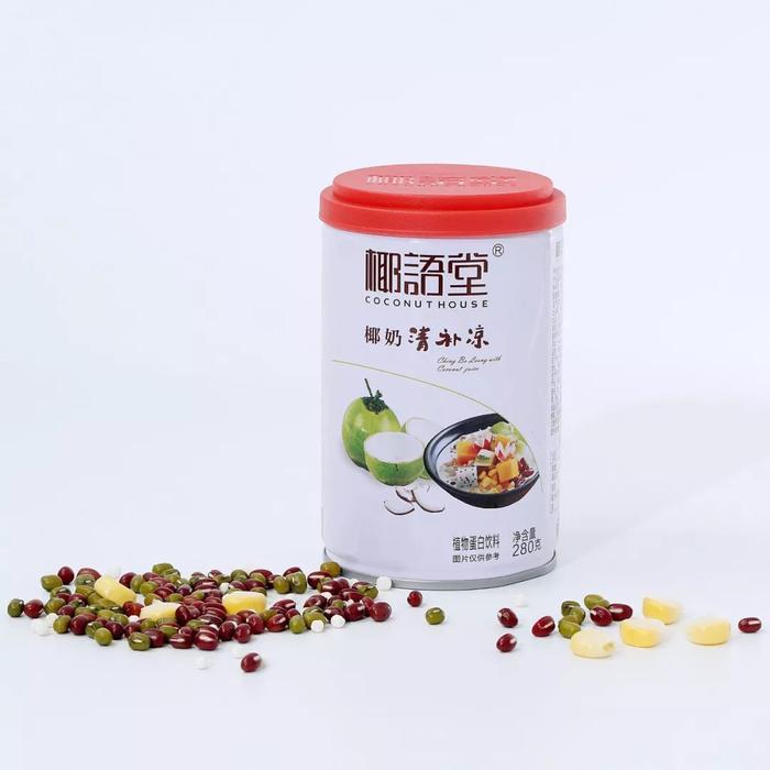 真的用椰奶做的清补凉,海南岛特产,喝一口,消暑气