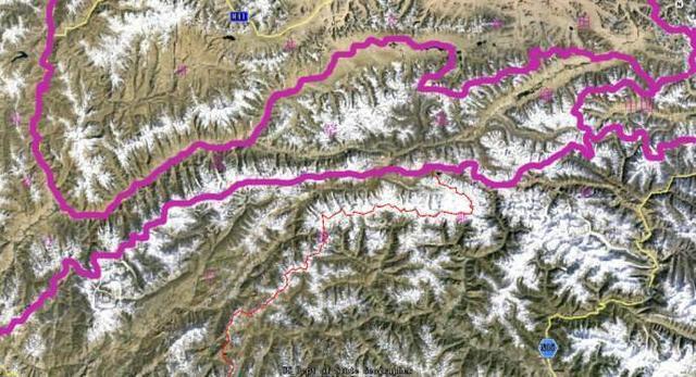 中国进入阿富汗的瓦罕走廊高清地图及其现状