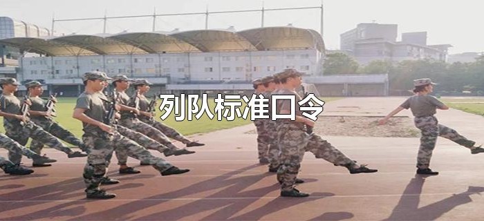 列队标准口令