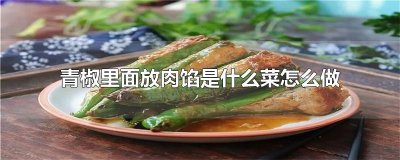 ​青椒里面放肉馅是什么菜怎么做