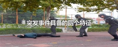 ​突发事件具备的四个特征
