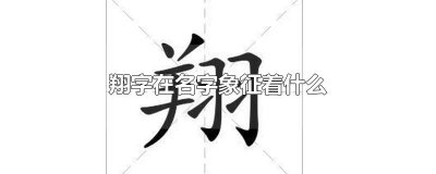 ​翔字在名字象征着什么