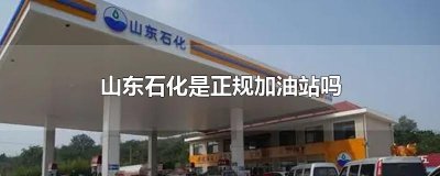 ​山东石化是正规加油站吗