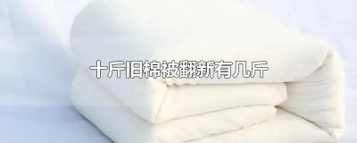 ​十斤旧棉被翻新有几斤