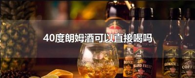 ​40度朗姆酒可以直接喝吗