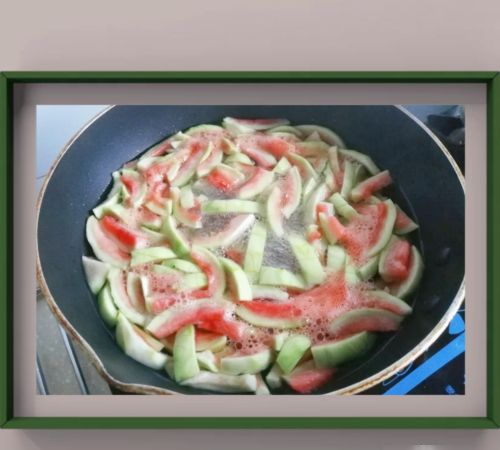 西瓜皮软糖的做法,西瓜皮怎么才能做成西瓜软糖图6