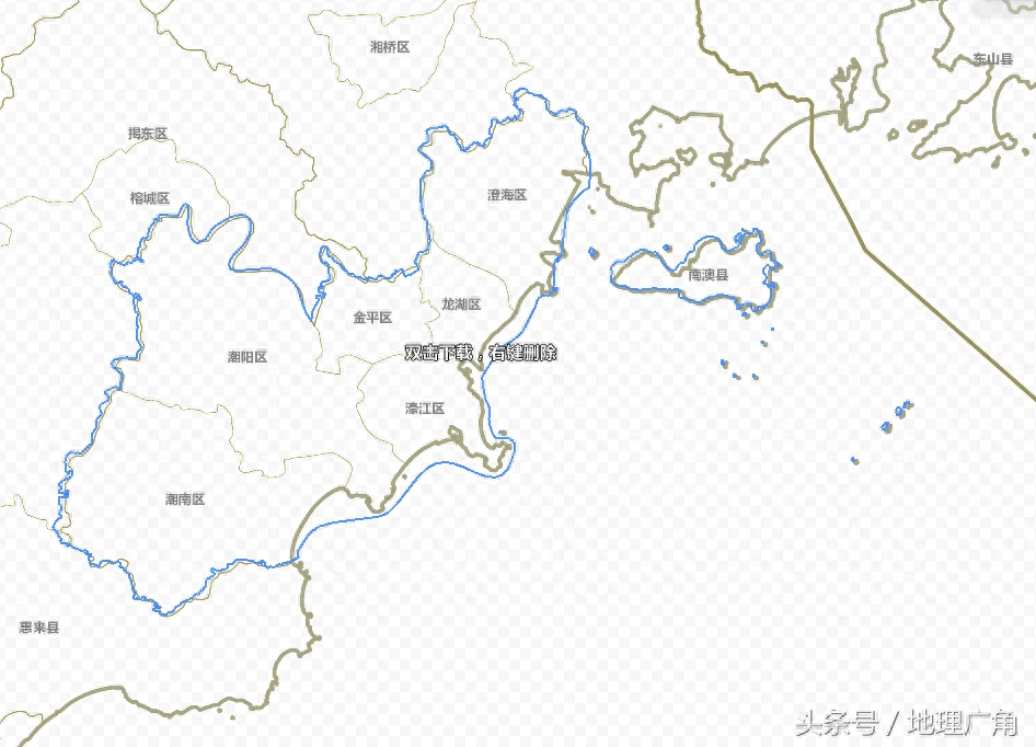 广东省详细政区图