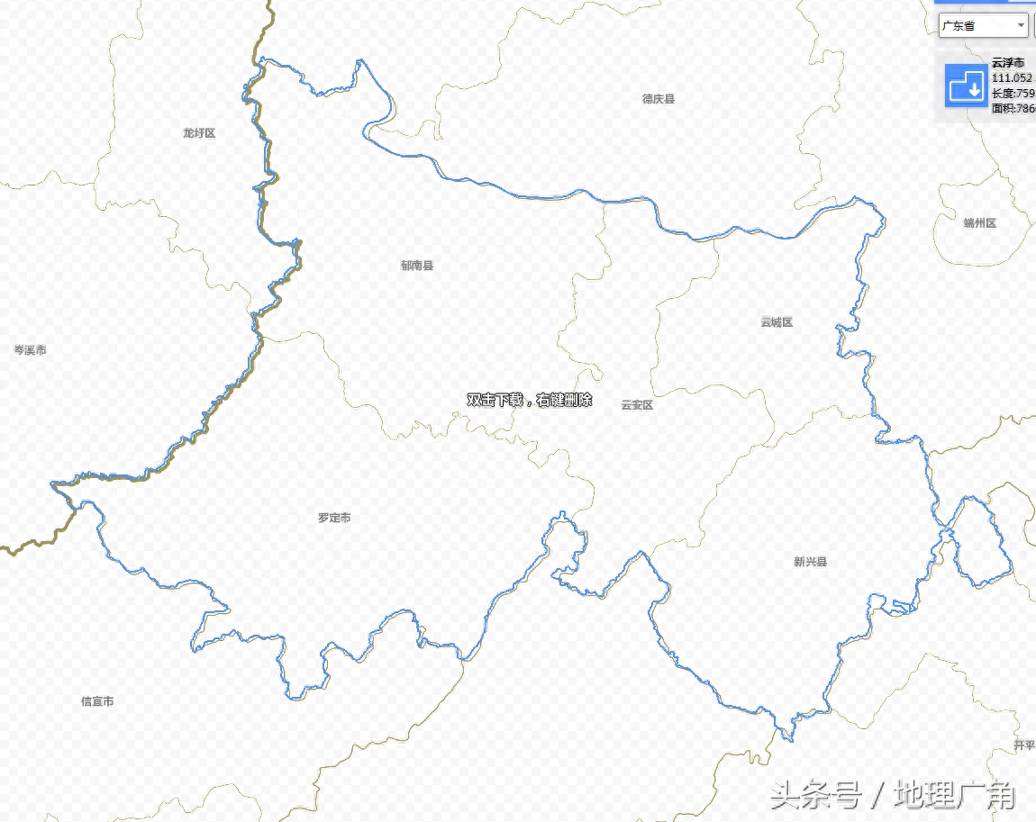 广东省详细政区图