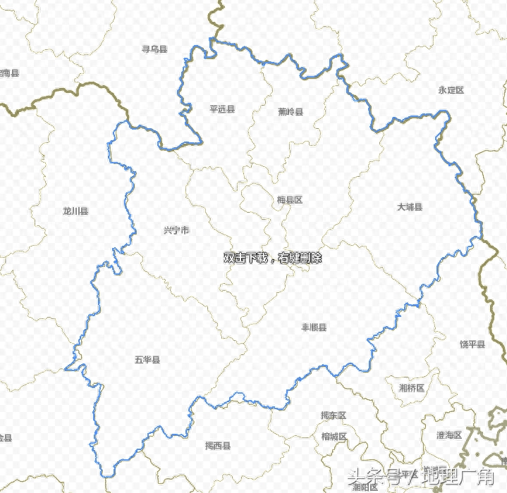 广东省详细政区图