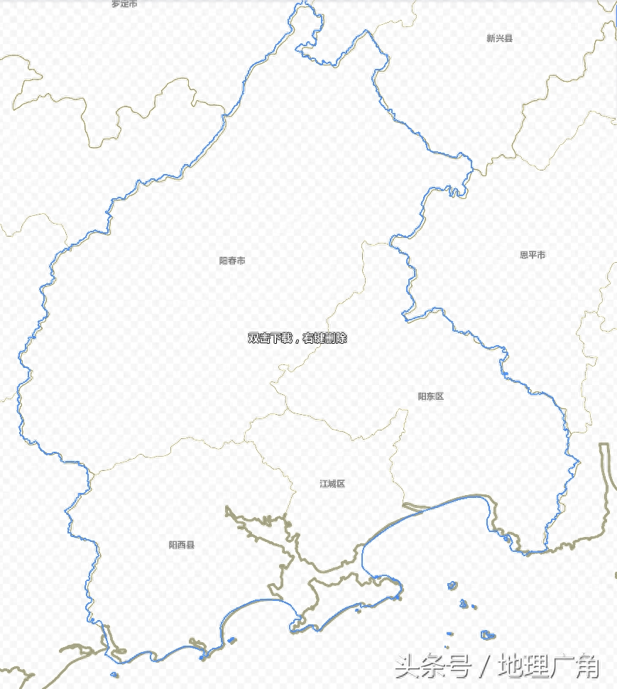 广东省详细政区图