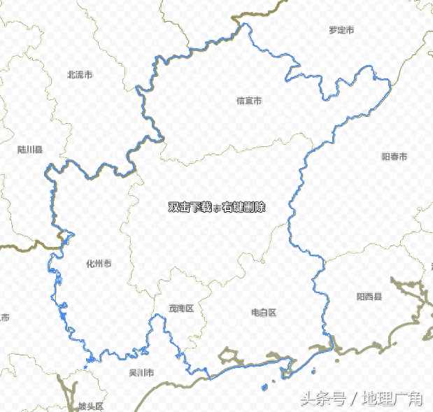 广东省详细政区图