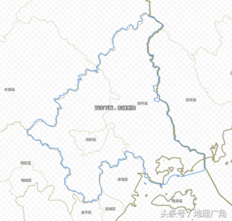 广东省详细政区图