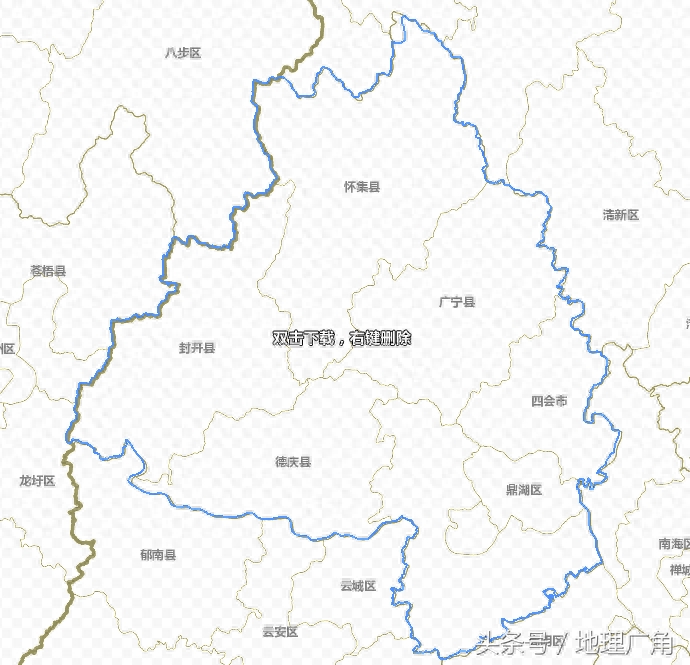 广东省详细政区图