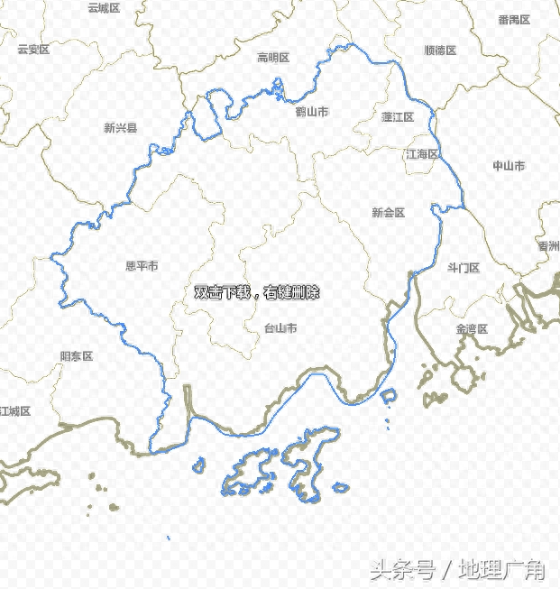 广东省详细政区图