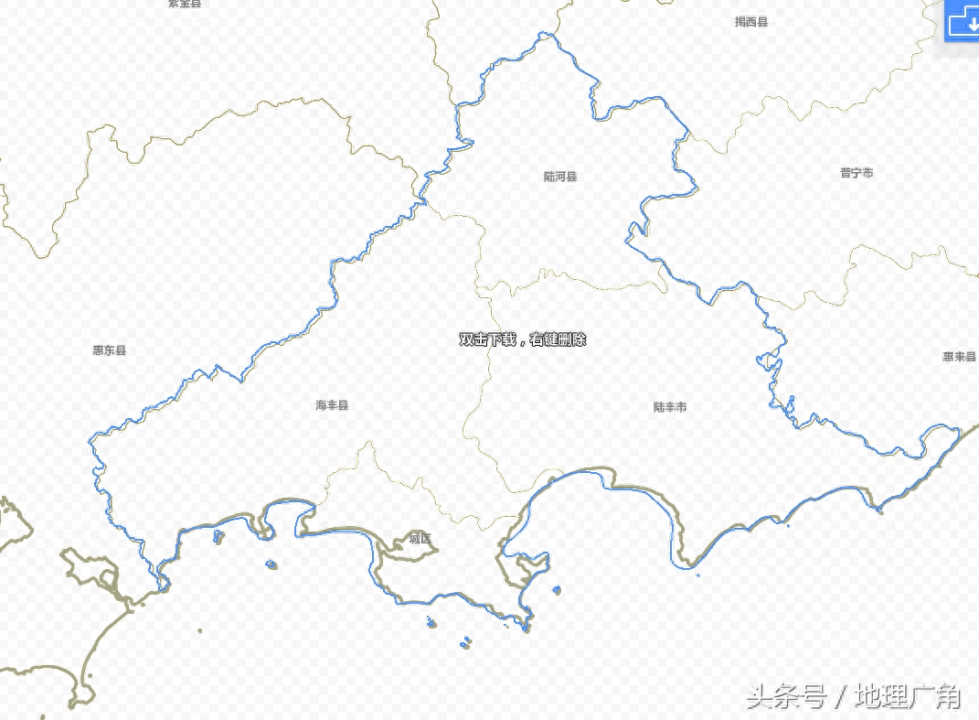 广东省详细政区图