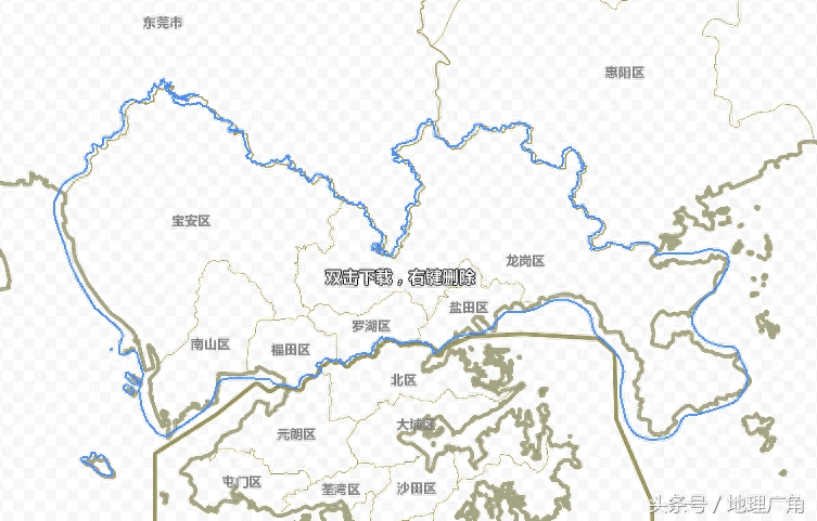 广东省详细政区图