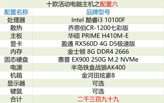 i72080主机推荐（兼容机之家10款配置电脑主机活动分享）(8)