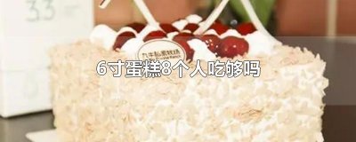 ​6寸蛋糕8个人吃够吗