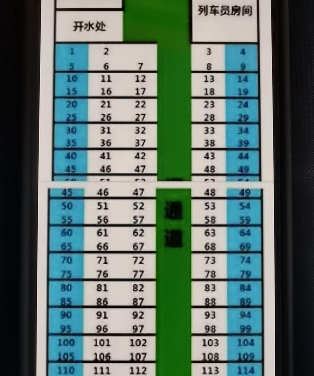 火车靠窗座位，火车硬座靠窗座位号表？图2