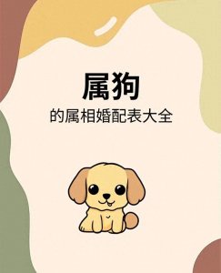 ​属狗的属相婚配表建议收藏