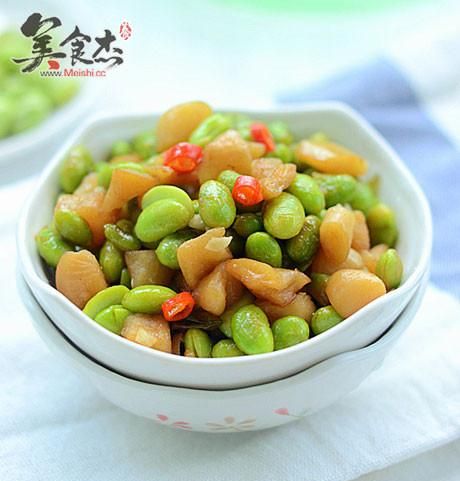 毛豆和什么炒比较好吃?