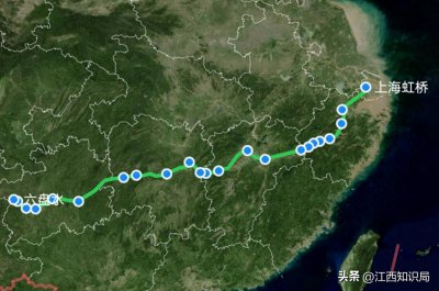 ​上海至六盘水唯一一趟高铁，G1321次列车，耗时约11小时