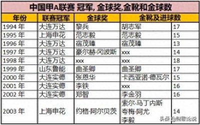 ​中国足球甲A十年大盘点