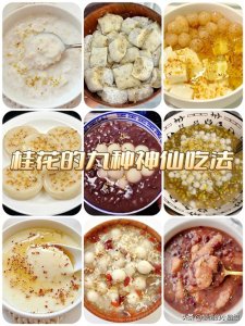 ​都说桂花香，那么桂花做的这九种美食，你都吃过吗？快来试试看