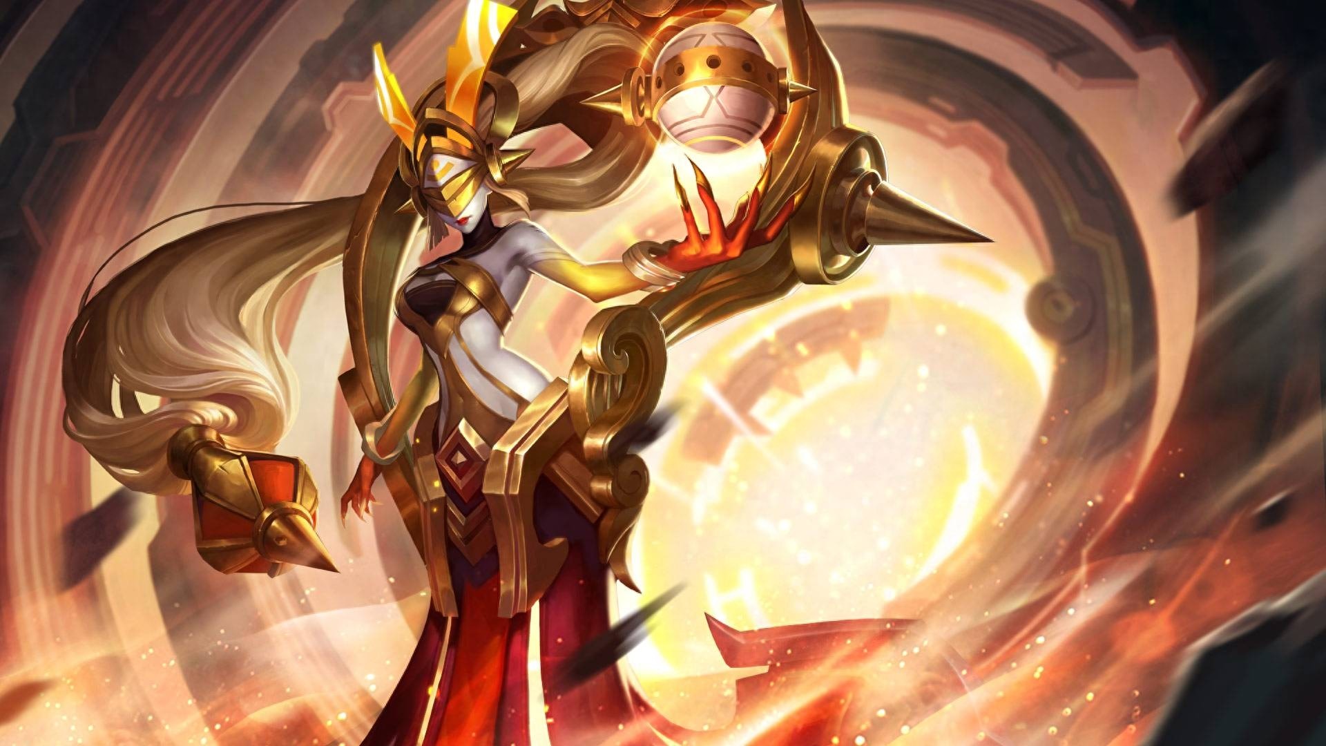 王者荣耀:女娲原画壁纸大全,尼罗河女神,朔望之晖,至高创世