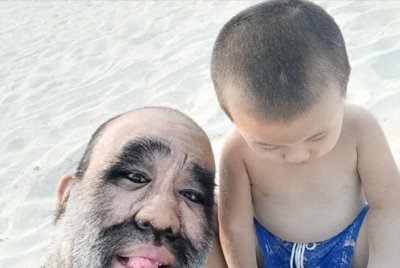 ​毛孩于震寰42岁娶妻子，不顾阻拦一定要生娃，儿子长相很意外