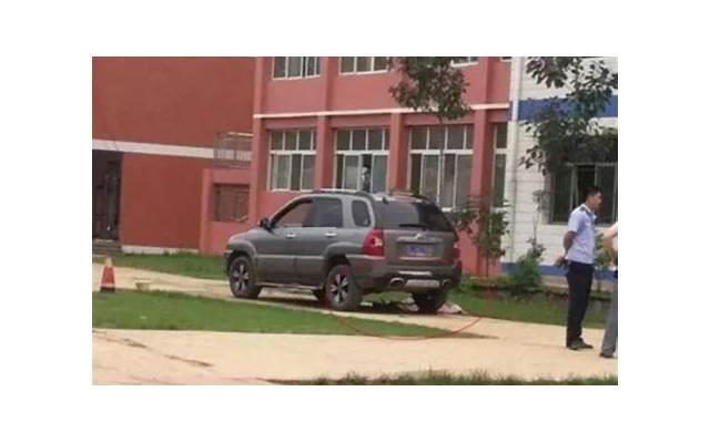 女老师用两颗油菜