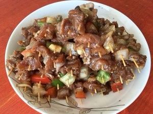 鸡肉菜蔬烧烤串（下酒菜蔬菜鸡肉牙签串教程）