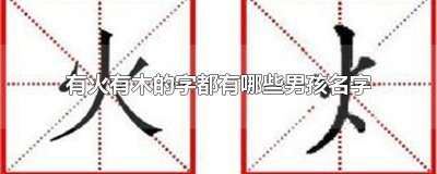 ​有火有木的字都有哪些男孩名字