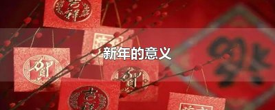 ​新年的意义