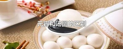 ​元宵和汤圆的区别