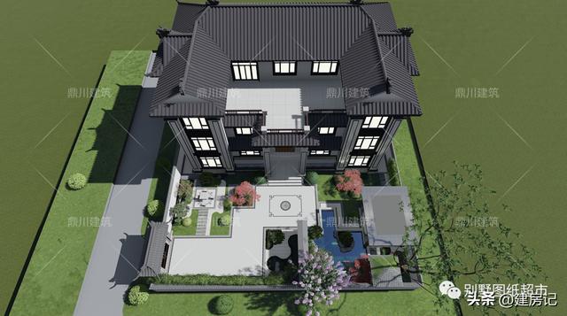 简单大方别墅庭院设计（4套农村别墅庭院设计方案）(19)