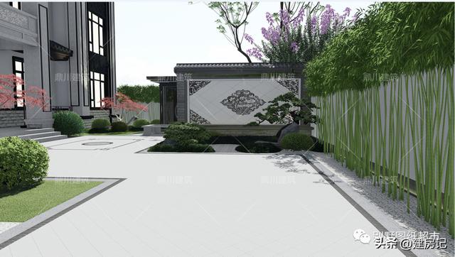 简单大方别墅庭院设计（4套农村别墅庭院设计方案）(21)