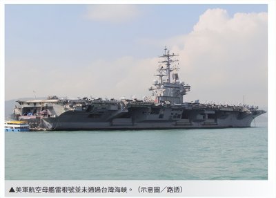 ​美国“里根”号航母就这么走了？台湾一些人太失望了