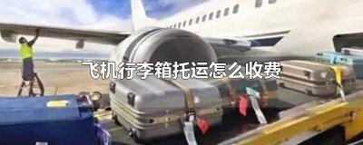 ​乘坐飞机行李箱托运怎么收费 飞机行李箱托运怎么收费24寸