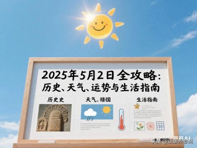 ​2025年5月2日全攻略：历史、天气、运势与生活指南