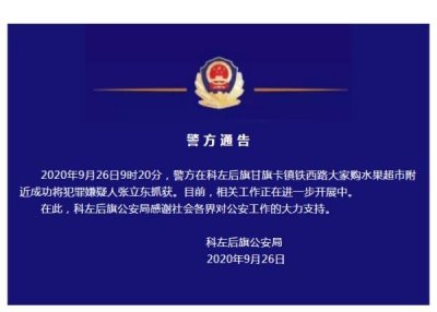 ​内蒙古“极度危险”犯罪嫌疑人张立东落网，悬赏金曾2天内翻20倍