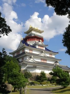 位于日本琵琶湖东岸的日本首座天守台，织田信长建造的安土城