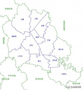 ​深圳市龙岗区平湖街道12个社区分布图